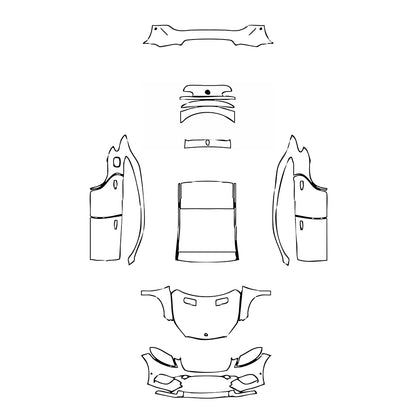Pre-Cut PPF Mercedes-Benz GLE GLE Coupe AMG GLE 43 2018 - PPF-Kits
