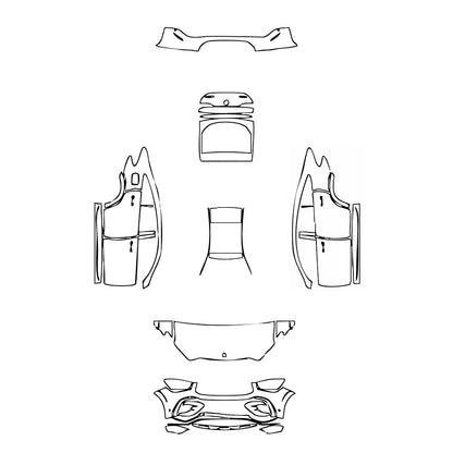 Pre-Cut PPF Mercedes-Benz GLE GLE Coupe AMG GLE 53 2024 - PPF-Kits