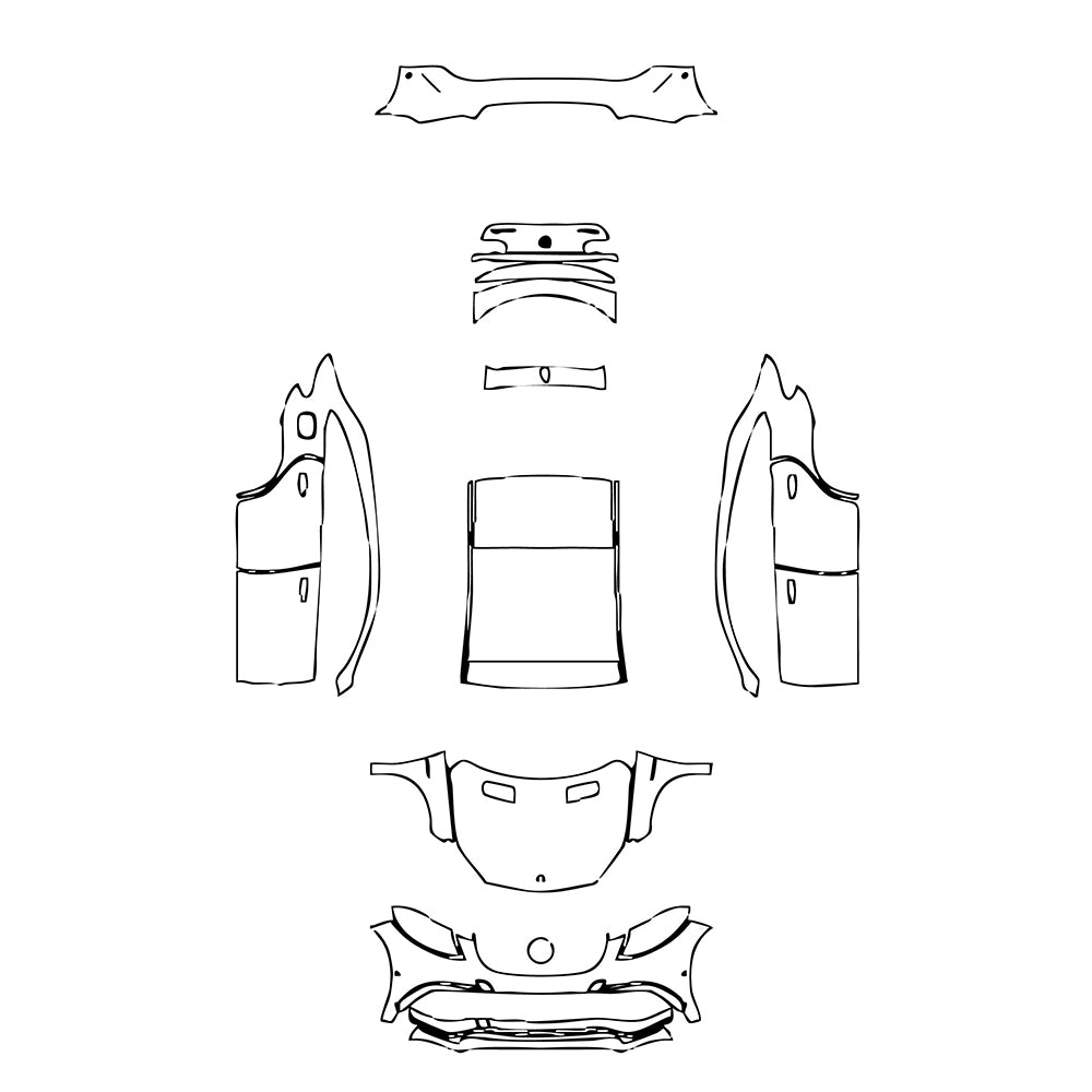 Pre-Cut PPF Mercedes-Benz GLE GLE Coupe AMG GLE 63 S 2015 - PPF-Kits