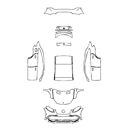 Pre-Cut PPF Mercedes-Benz GLE GLE Coupe AMG GLE 63 S 2015 - PPF-Kits
