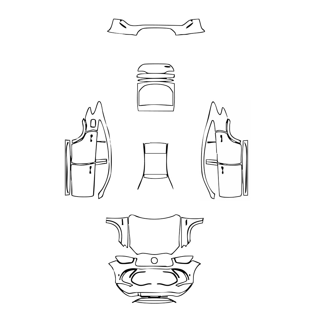Pre-Cut PPF Mercedes-Benz GLE GLE Coupe AMG GLE 63 S 2025 - PPF-Kits