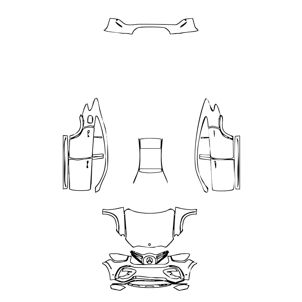 Pre-Cut PPF Mercedes-Benz GLE GLE Coupe AMG Line 2025 - PPF-Kits