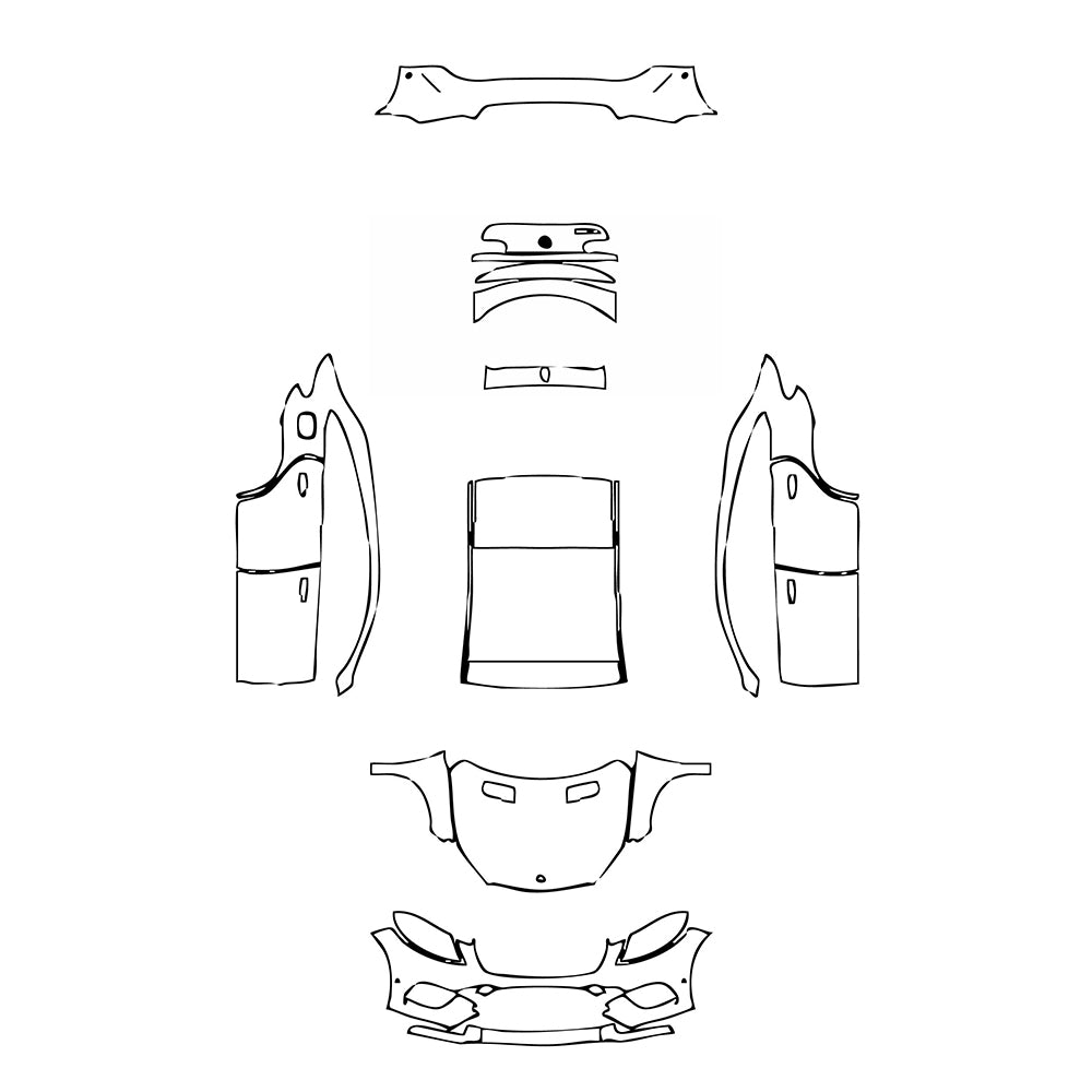 Pre-Cut PPF Mercedes-Benz GLE GLE Coupe Base 2015 - PPF-Kits