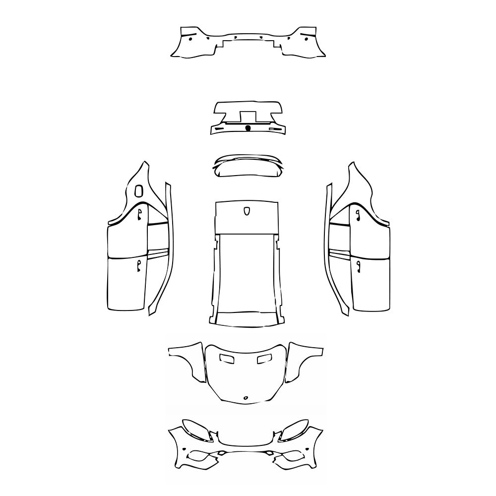 Pre-Cut PPF Mercedes-Benz GLE GLE SUV 450 AMG 2015 - PPF-Kits