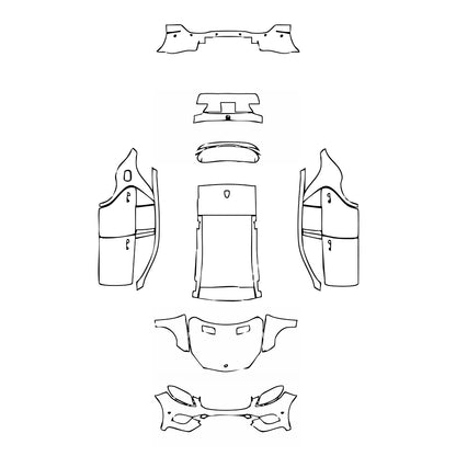 Pre-Cut PPF Mercedes-Benz GLE GLE SUV AMG GLE 43 2018 - PPF-Kits