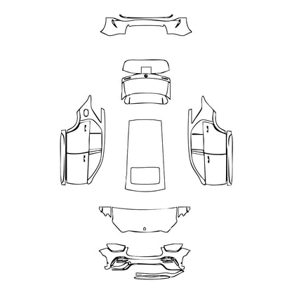 Pre-Cut PPF Mercedes-Benz GLE GLE SUV AMG GLE 53 2021 - PPF-Kits