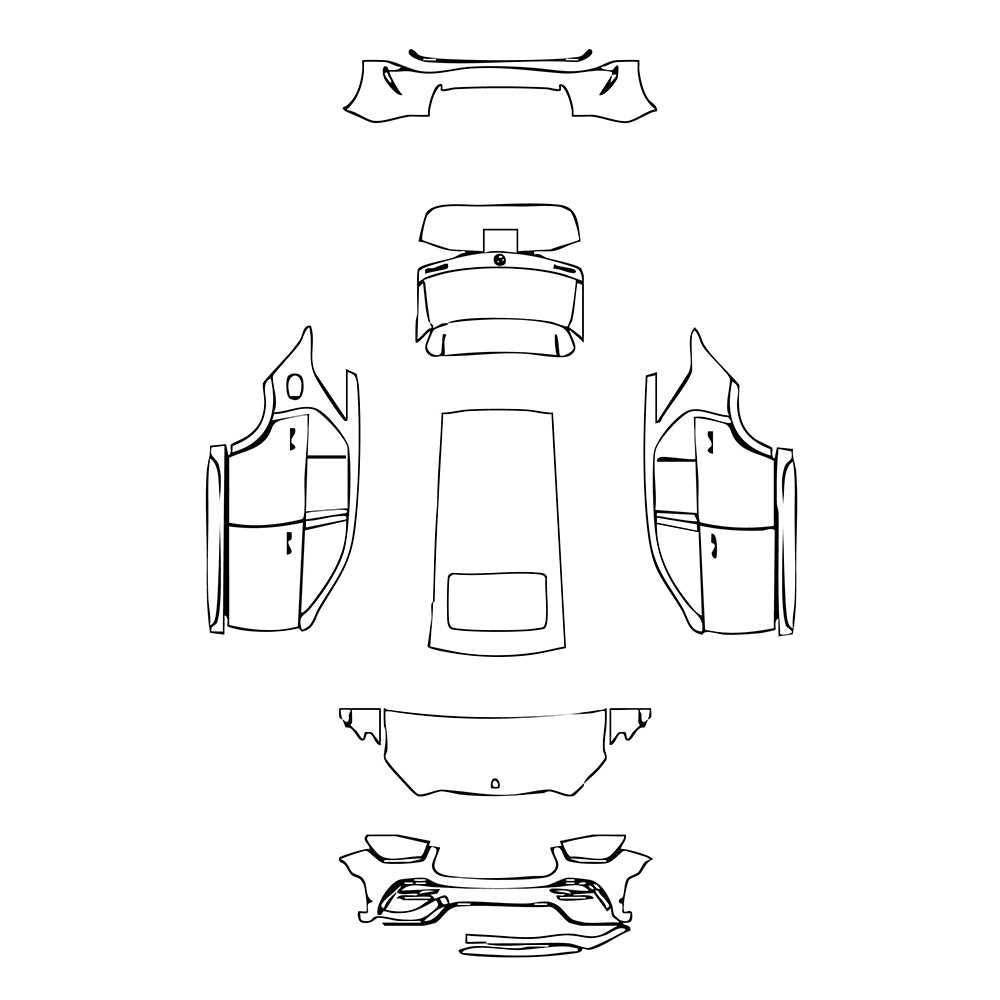 Pre-Cut PPF Mercedes-Benz GLE GLE SUV AMG GLE 53 2022 - PPF-Kits