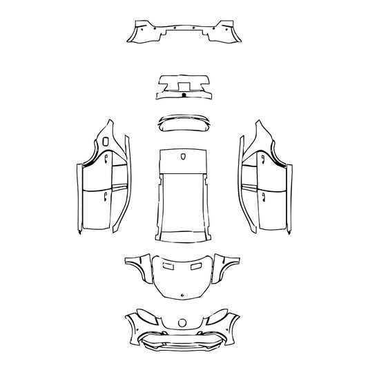 Pre-Cut PPF Mercedes-Benz GLE GLE SUV AMG GLE 63 S 2017 - PPF-Kits