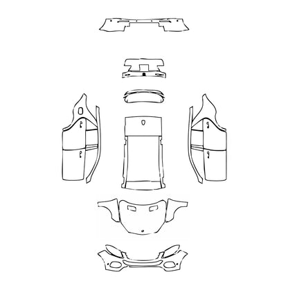 Pre-Cut PPF Mercedes-Benz GLE GLE SUV Base 2017 - PPF-Kits