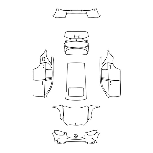 Pre-Cut PPF Mercedes-Benz GLE GLE SUV Base 2020 - PPF-Kits