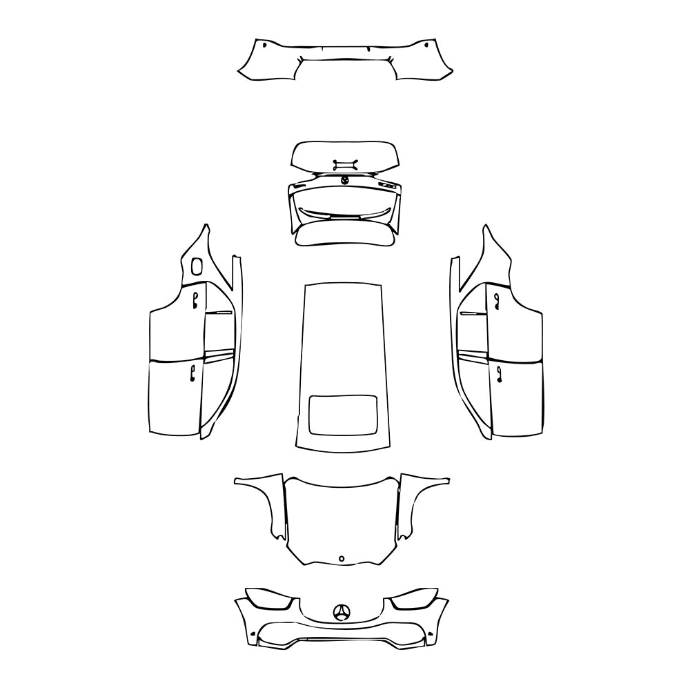 Pre-Cut PPF Mercedes-Benz GLE GLE SUV Base 2021 - PPF-Kits