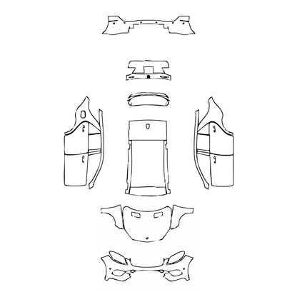 Pre-Cut PPF Mercedes-Benz GLE GLE SUV Sport 2015 - PPF-Kits