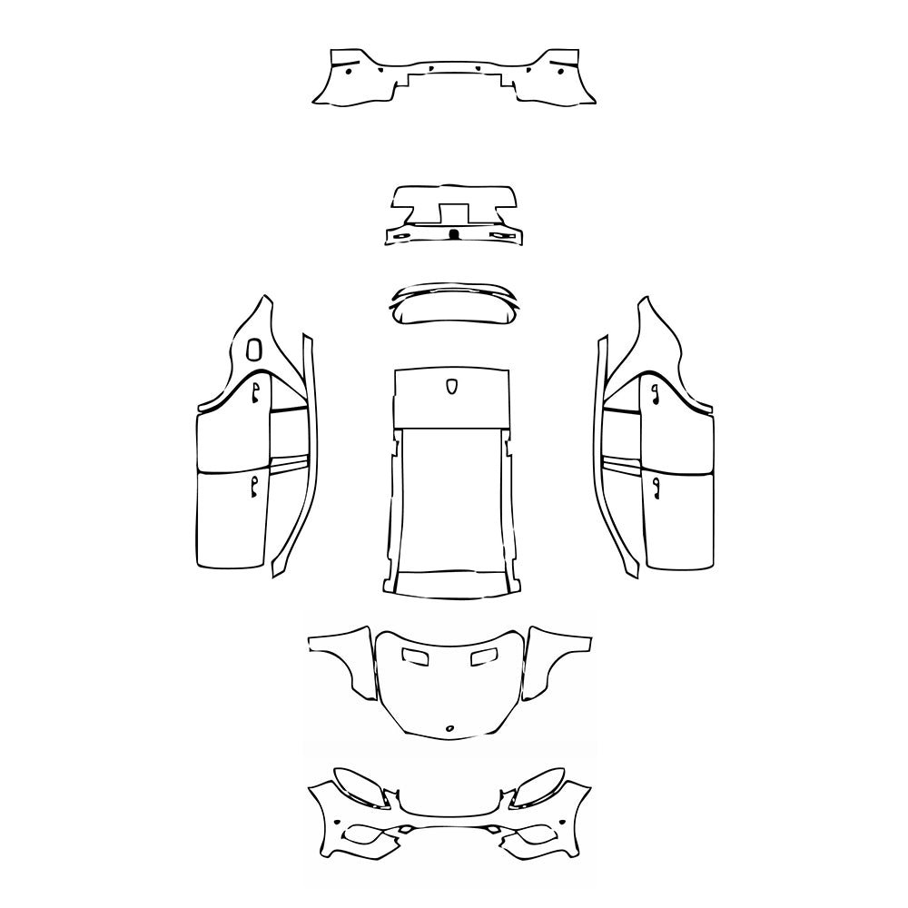 Pre-Cut PPF Mercedes-Benz GLE GLE SUV Sport 2018 - PPF-Kits