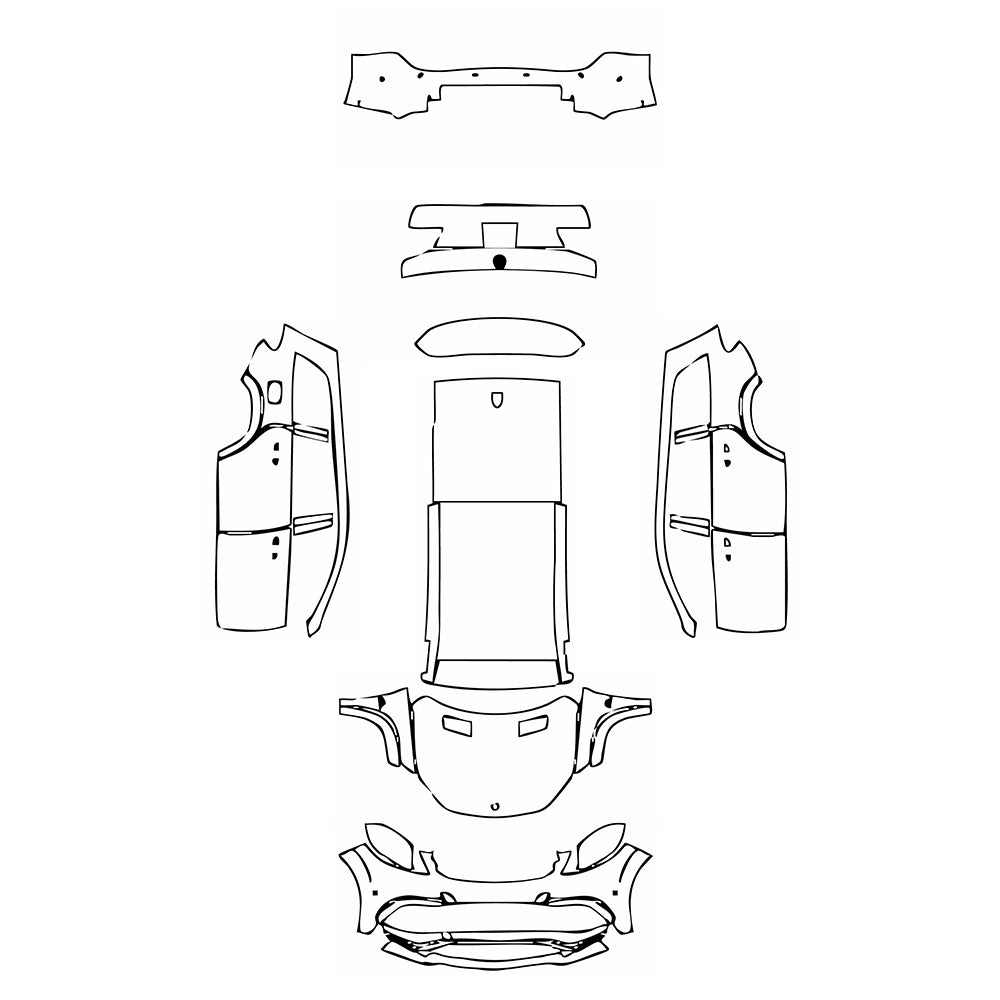 Pre-Cut PPF Mercedes-Benz GLS AMG GLS 63 2017 - PPF-Kits