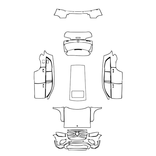 Pre-Cut PPF Mercedes-Benz GLS Base 2024 - PPF-Kits