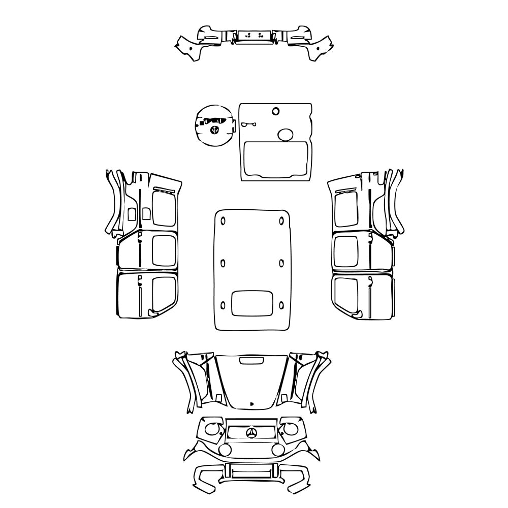 Pre-Cut PPF Mercedes-Benz G Class AMG G63 4x4 2023 - PPF-Kits
