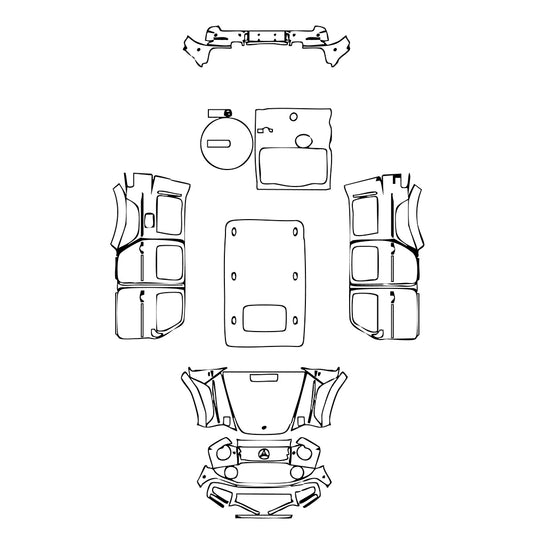 Pre-Cut PPF Mercedes-Benz G Class G500 2020 - PPF-Kits