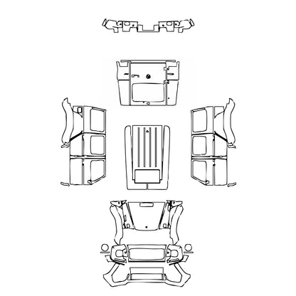 Pre-Cut PPF Mercedes-Benz G Class G500 4x4 2017 - PPF-Kits