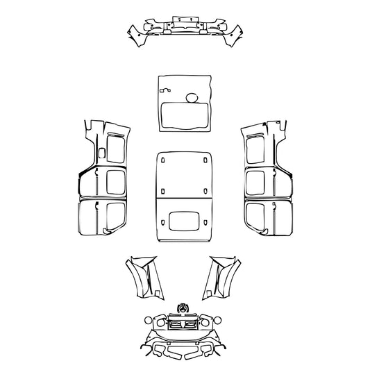 Pre-Cut PPF Mercedes-Benz G Class G 580 with EQ-Technology 2025 - PPF-Kits