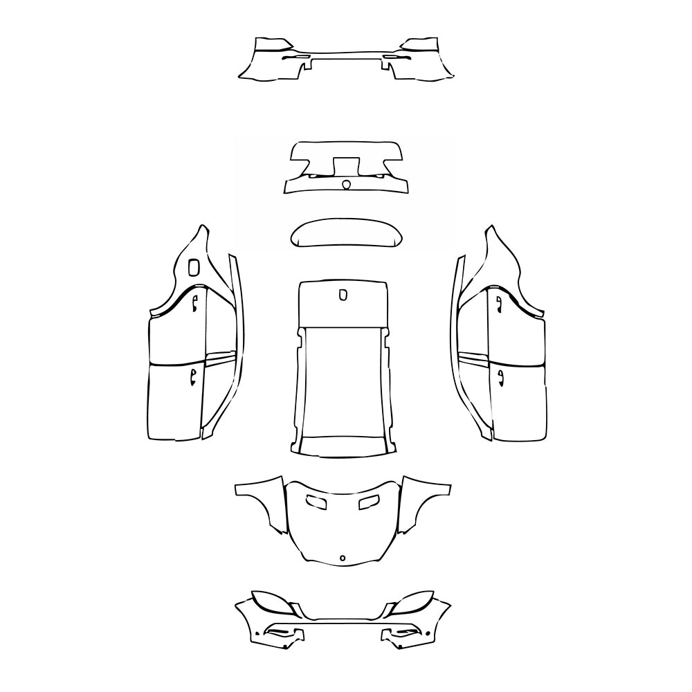 Pre-Cut PPF Mercedes-Benz ML Base 2012 - PPF-Kits