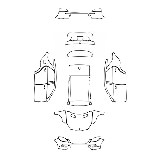 Pre-Cut PPF Mercedes-Benz ML Base 2013 - PPF-Kits