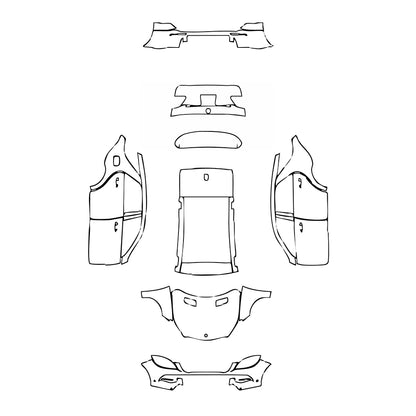 Pre-Cut PPF Mercedes-Benz ML Base 2014 - PPF-Kits