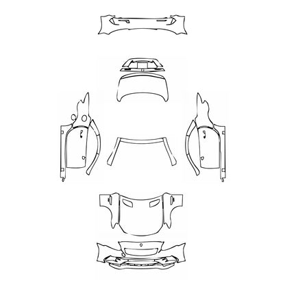 Pre-Cut PPF Mercedes-Benz SLC AMG 43 2018 - PPF-Kits