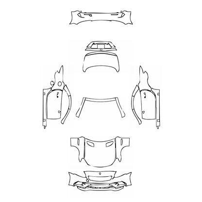 Pre-Cut PPF Mercedes-Benz SLC AMG Line 2016 - PPF-Kits