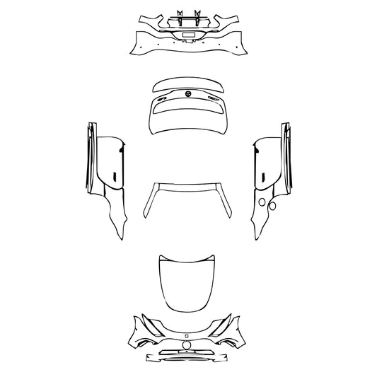 Pre-Cut PPF Mercedes-Benz SL AMG SL43 2024 - PPF-Kits