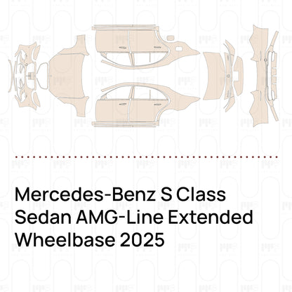 Pre-Cut PPF Mercedes-Benz S Class Sedan AMG-Line Extended Wheelbase 2025