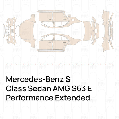 Pre-Cut PPF Mercedes-Benz S Class Sedan AMG S63 E Performance Extended Wheelbase 2026
