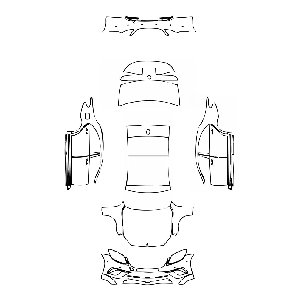 Pre-Cut PPF Mercedes-Benz S Class Sedan AMG S63 L 2016 - PPF-Kits