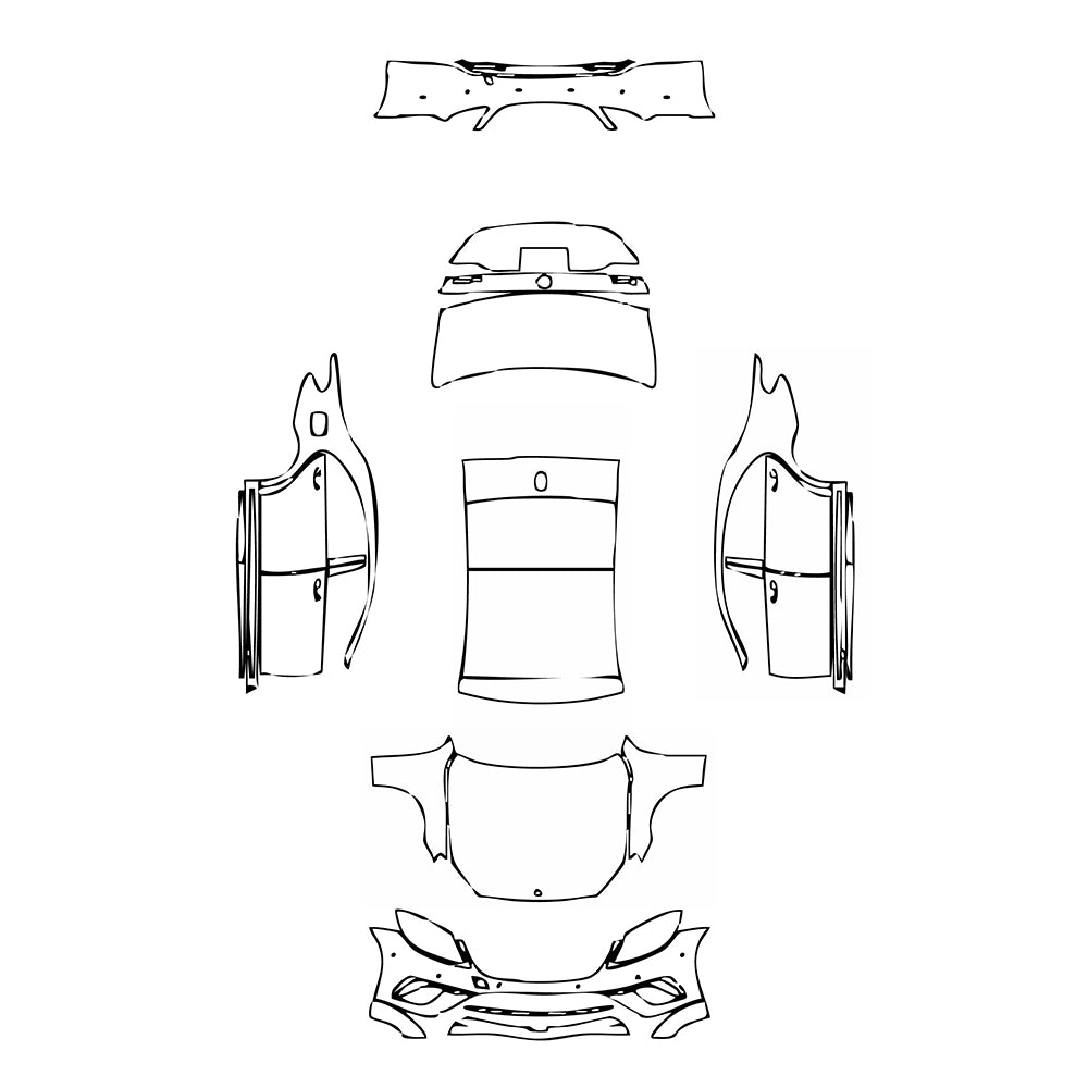 Pre-Cut PPF Mercedes-Benz S Class Sedan AMG S65 L 2014 - PPF-Kits