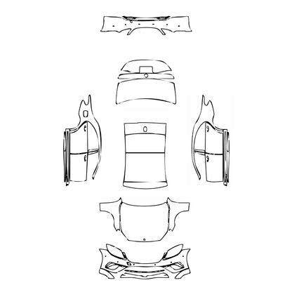Pre-Cut PPF Mercedes-Benz S Class Sedan AMG S65 L 2016 - PPF-Kits