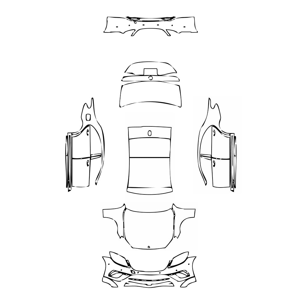 Pre-Cut PPF Mercedes-Benz S Class Sedan AMG S65 L 2017 - PPF-Kits