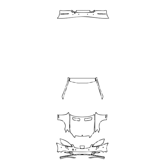 Pre-Cut PPF Mercedes-Benz S Class Sedan Base Extended Wheelbase 2012 - PPF-Kits