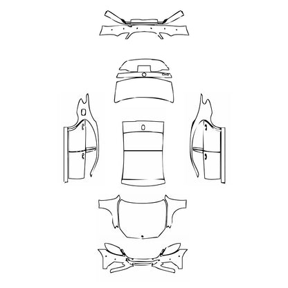 Pre-Cut PPF Mercedes-Benz S Class Sedan Base Extended Wheelbase 2014 - PPF-Kits