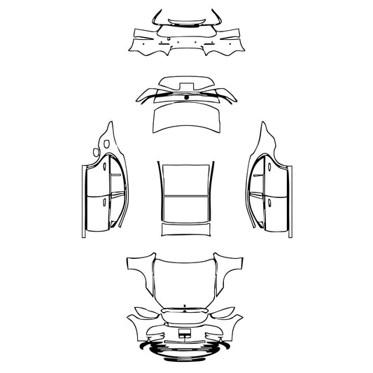 Pre-Cut PPF Mercedes-Benz S Class Sedan Base Extended Wheelbase 2021 - PPF-Kits