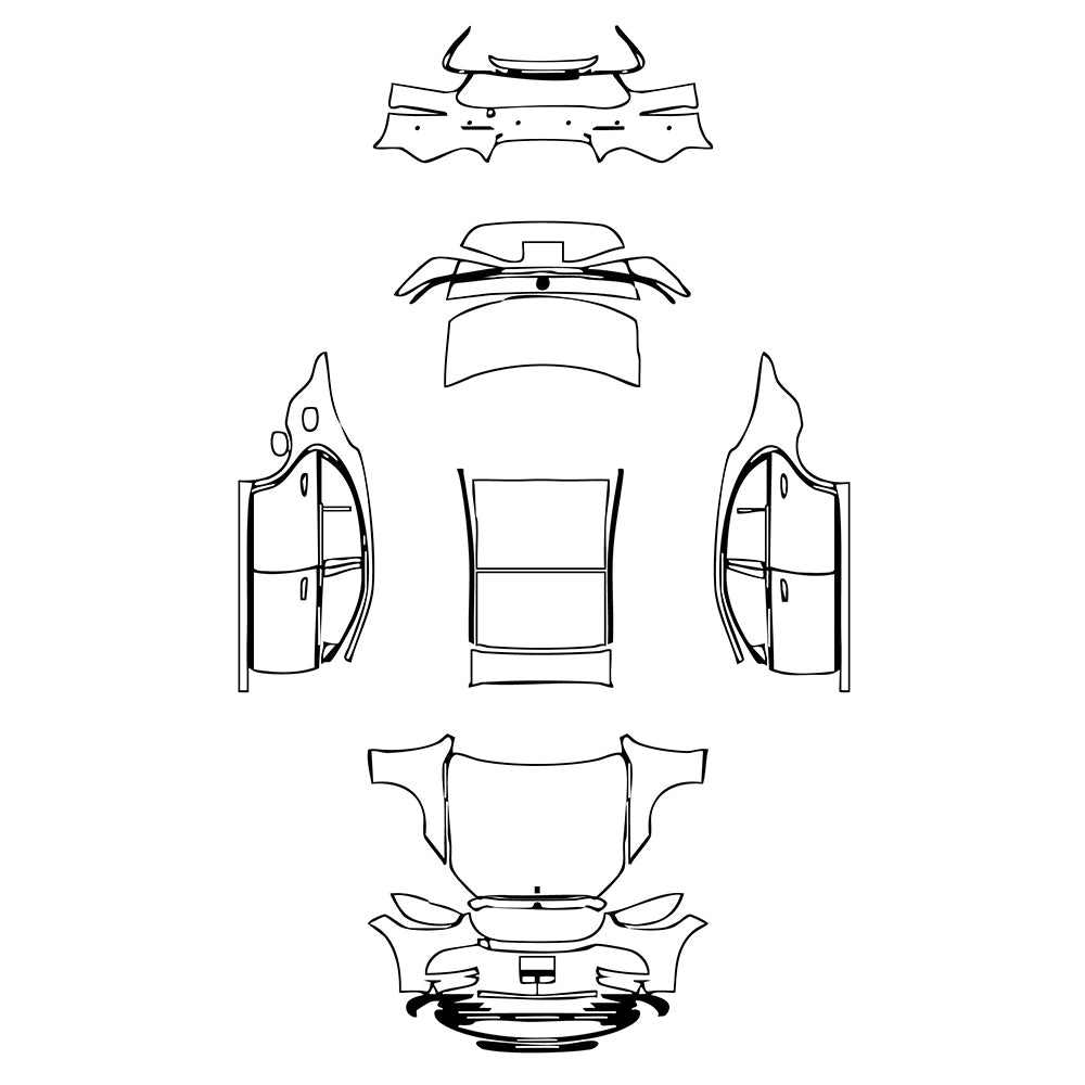 Pre-Cut PPF Mercedes-Benz S Class Sedan Base Extended Wheelbase 2024 - PPF-Kits