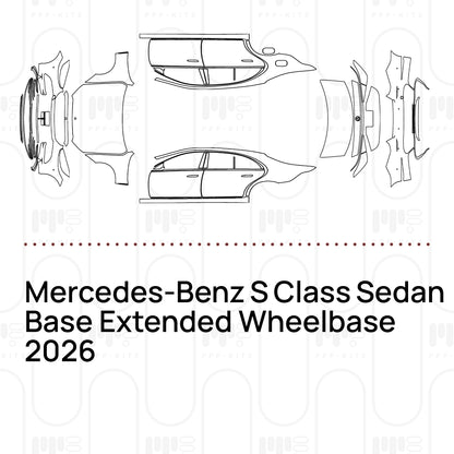 Pre-Cut PPF Mercedes-Benz S Class Sedan Base Extended Wheelbase 2026
