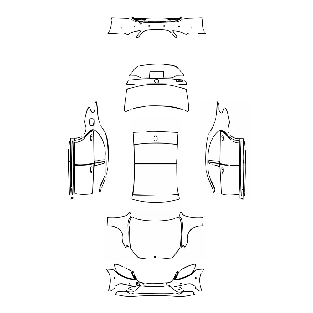 Pre-Cut PPF Mercedes-Benz S Class Sedan Sport Extended Wheelbase 2016 - PPF-Kits