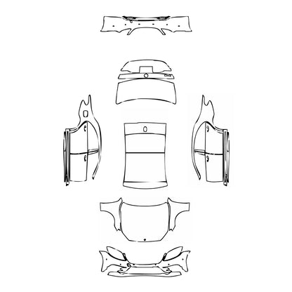 Pre-Cut PPF Mercedes-Benz S Class Sedan Sport Extended Wheelbase 2016 - PPF-Kits