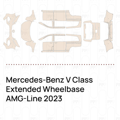 Pre-Cut PPF Mercedes-Benz V Class Extended Wheelbase AMG-Line 2023