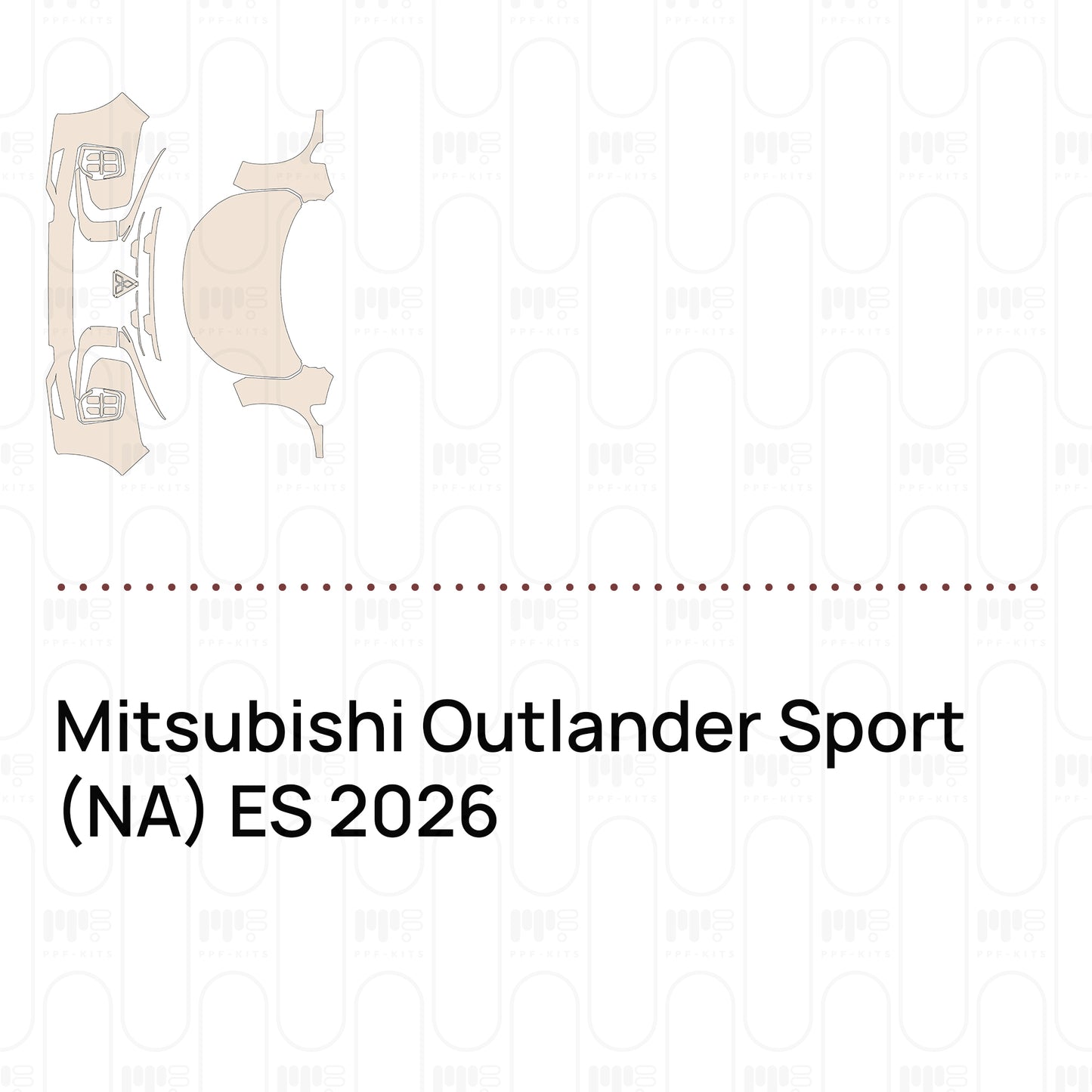 Pre-Cut PPF Mitsubishi Outlander Sport (NA) ES 2026