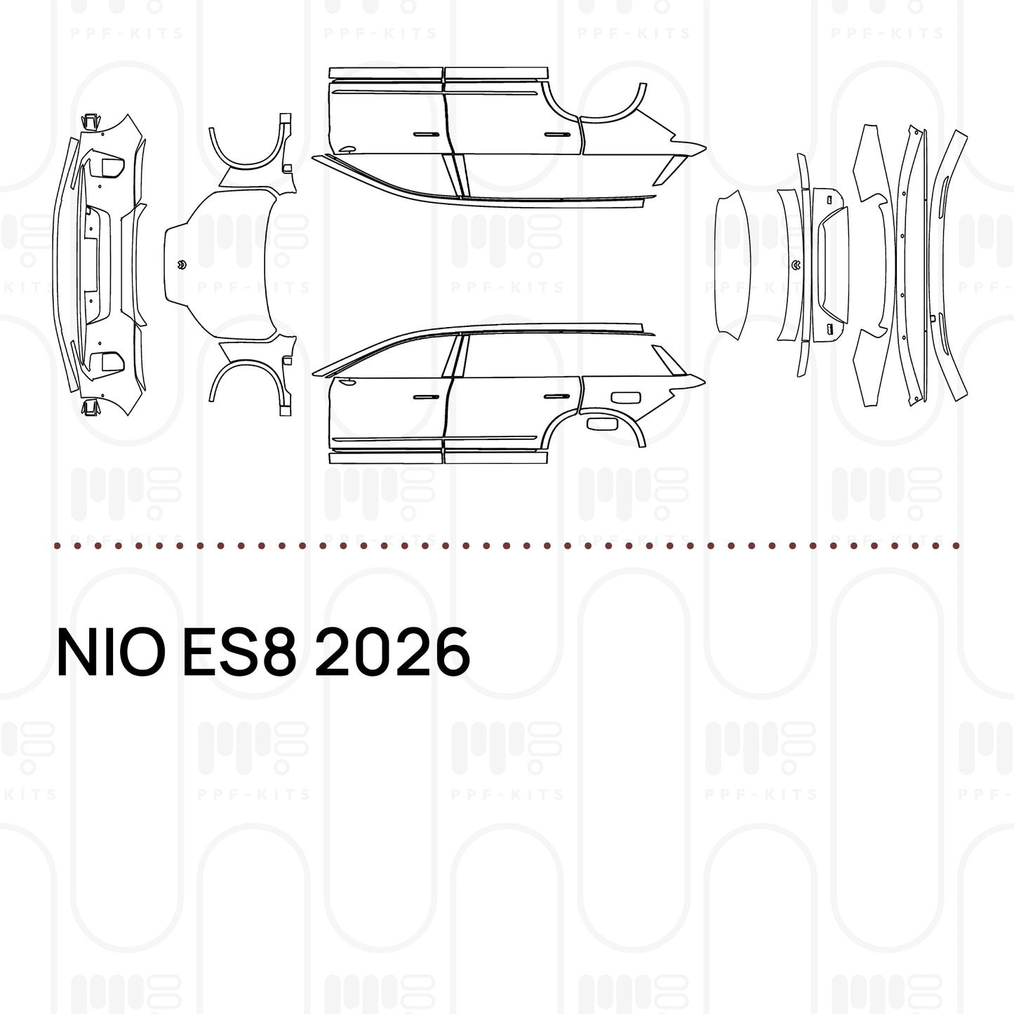 Pre-Cut PPF NIO ES8 2026
