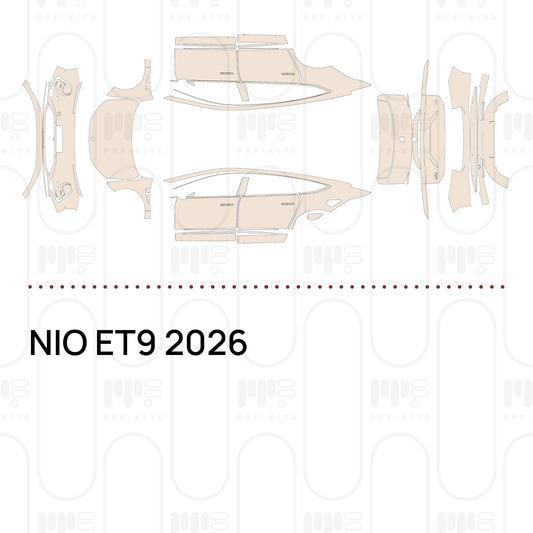 NIO ET9 2026 – Forskåret PPF-lakbeskyttelsesfilm