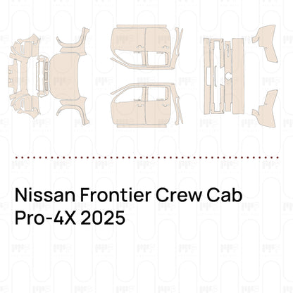 Pre-Cut PPF Nissan Frontier Crew Cab Pro-4X 2025