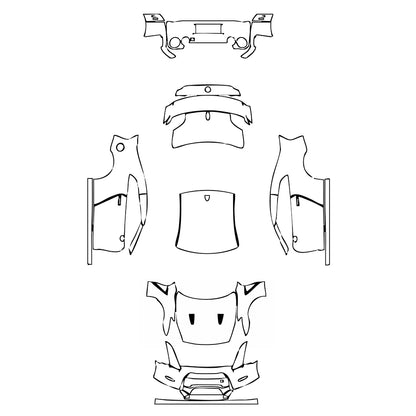 Pre-Cut PPF Nissan GT-R Base 2015 - PPF-Kits