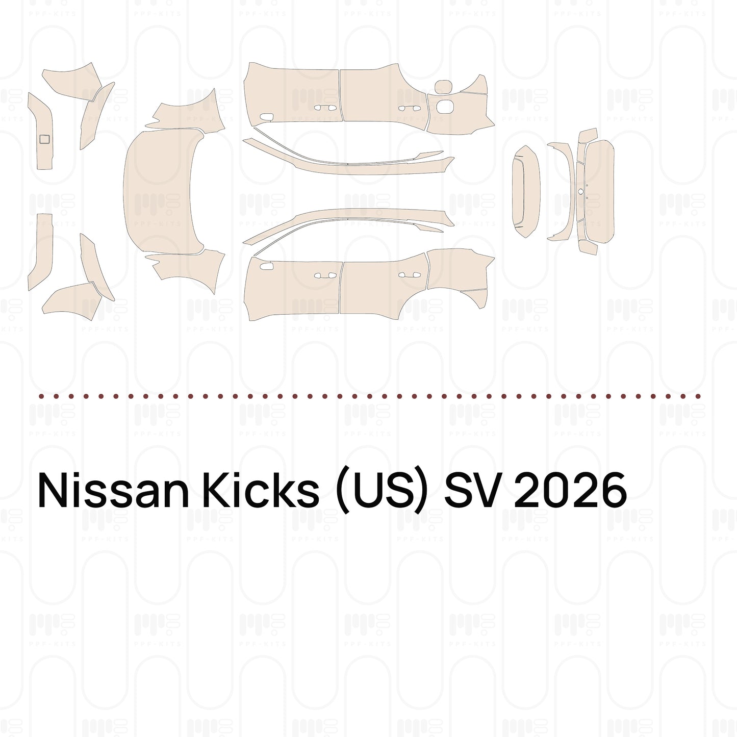 Pre-Cut PPF Nissan Kicks (US) SV 2026
