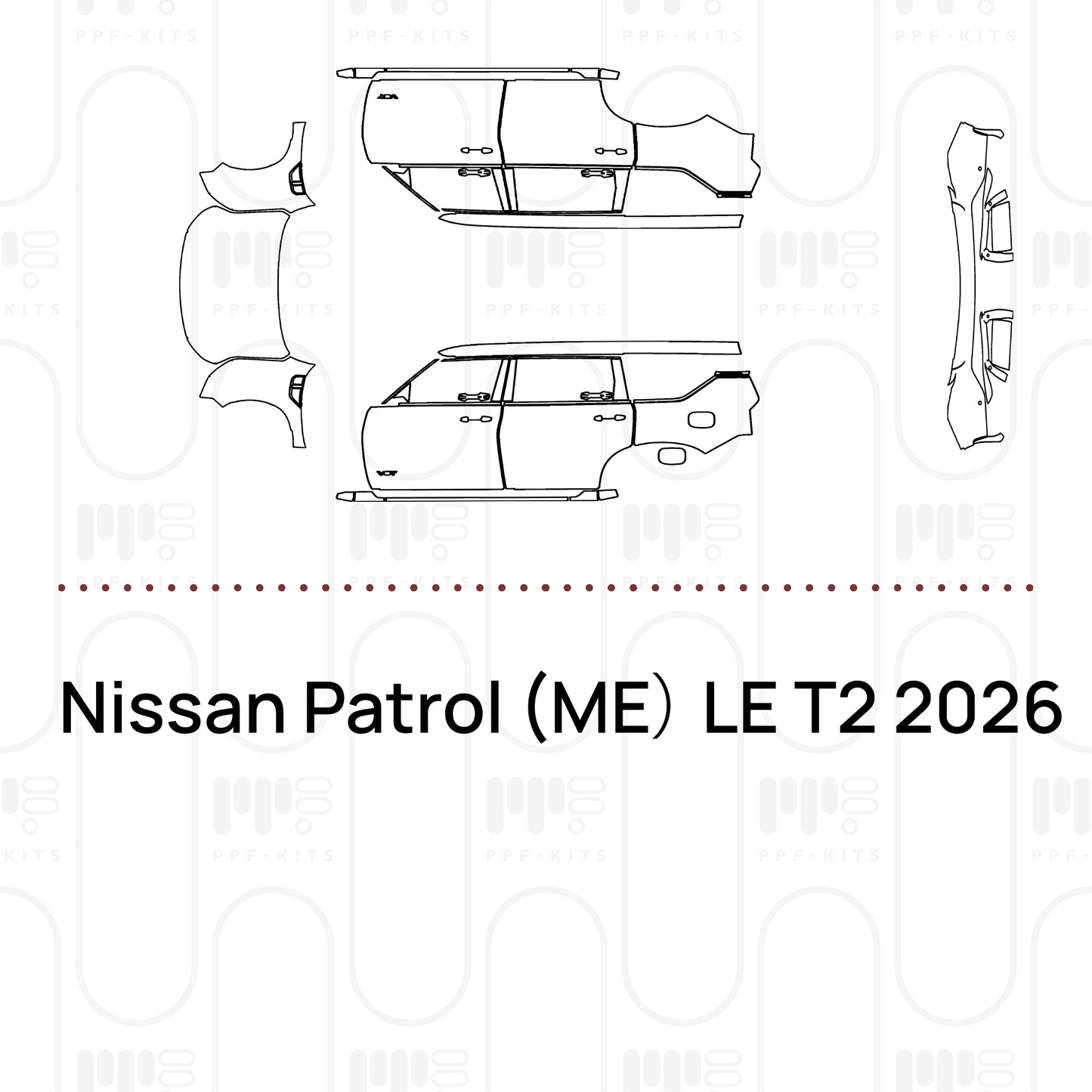 Pre-Cut PPF Nissan Patrol (ME) LE T2 2026